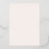 ピンクボウクリームバラ金ゴールドキンセアニェラ贅沢 箔招待状 (裏面)