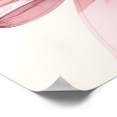 ピンクボウクリームベージュキンセアニェラへようこそ ポスター (角)