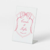 ピンクボウクレストカード&ギフト 台座サイン (正面)