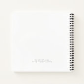 ピンクボウグラードスクリプト大学院ゲストブック ノートブック (裏面)