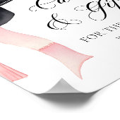 ピンクボウグラードパーティー大学院カードとギフト ポスター (角)