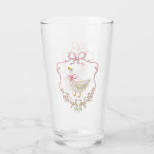 ピンクボウグースクレストベビーガールシャワー タンブラーグラス (裏面)