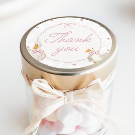 ピンクボウグースコケ間抜けット誕生日 ラウンドシール