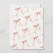 ピンクボウコケガーリーット卒業キャップ 招待状 (裏面)