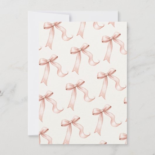 ピンクボウコケガーリーット卒業キャップ 招待状 (裏面)