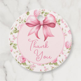 ピンクボウコケットありがとう フェイバータグ