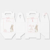 ピンクボウコケットウサギのピーター1歳の誕生日 フェイバーボックス (見開き)