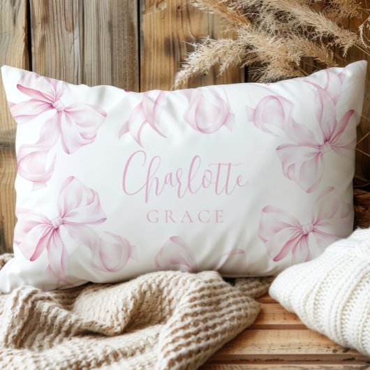 ピンクボウコケットガール アクセントクッション