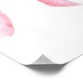 ピンクボウコケットファースト誕生日へようこそ ポスター (角)