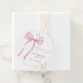 ピンクボウコケットファースト誕生日 フェイバータグ (インサイチュ)