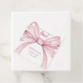 ピンクボウコケットファースト誕生日 フェイバータグ (インサイチュ)