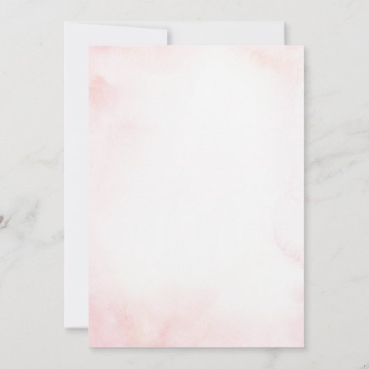 ピンクボウコケットプリンセスキングダムファイブ誕生日 招待状 (裏面)