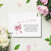 ピンクボウコケットベビーカード用ベビシャワーブック ノートカード
