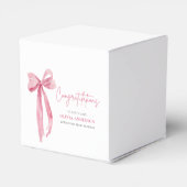 ピンクボウコケット卒業祝い フェイバーボックス (裏面サイド)