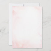 ピンクボウコケット妖精ベビーシャワー招待状 招待状 (裏面)