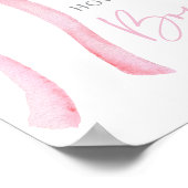 ピンクボウコケット推測どのぐらい誕生日ゲーム ポスター (角)