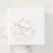 ピンクボウコケット誕生日メッセージカード フェイバータグ (インサイチュ)