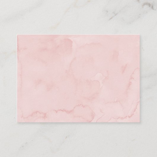 ピンクボウコケット赤ちゃんシャワーブックリクエスト エンクロージャーカード (裏面)