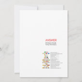 ピンクボウコケット赤ちゃんシャワー – 編集可能な名前， 5x7 招待状 (裏面)