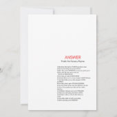 ピンクボウコケット赤ちゃんシャワー – 編集可能な名前， 5x7 招待状 (裏面)