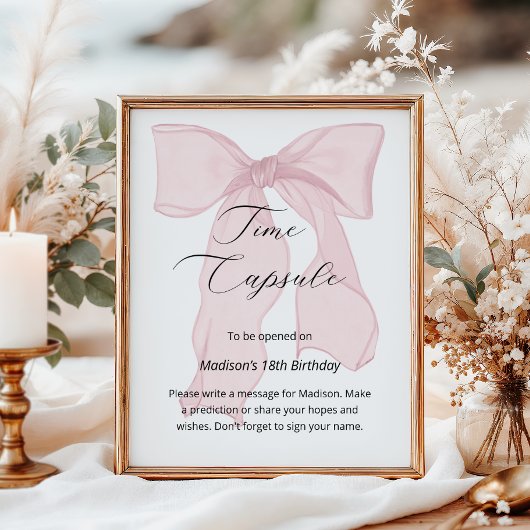 ピンクボウコケット1stバースデータイムカプセル ポスター