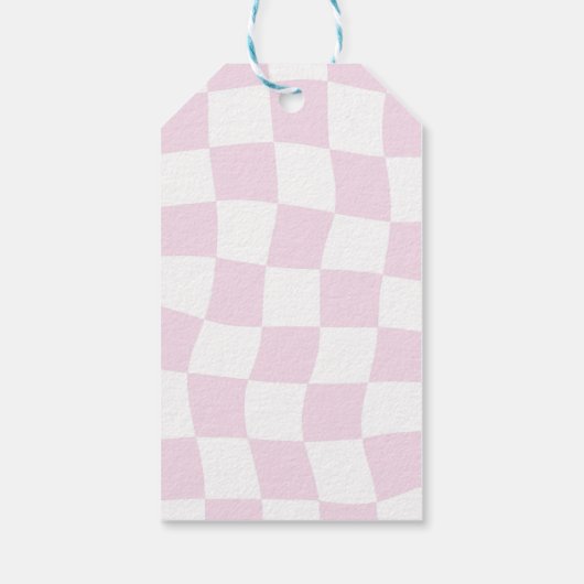 ピンクボウコケット1st誕生日パーティー ギフトタグ (裏面)