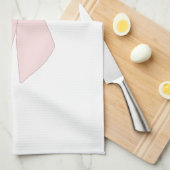 ピンクボウコケット キッチンタオル (四つ折り)