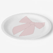 ピンクボウコケット ペーパープレート (アングル)