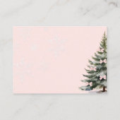 ピンクボウコールド外ベビシャワーブックベビー エンクロージャーカード (裏面)