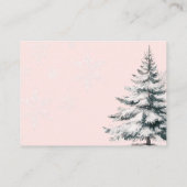 ピンクボウコールド外ベビシャワーブックベビー エンクロージャーカード (裏面)