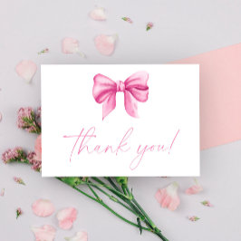 ピンクボウサンキューカード サンキューカード