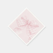 ピンクボウジンガムベビーシャワー スタンダードカクテルナプキン (角)