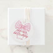 ピンクボウスウィートガール1st誕生日 フェイバータグ (インサイチュ)