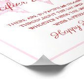 ピンクボウスウィートベビーシャワーおしゃぶり狩りゲーム ポスター (角)