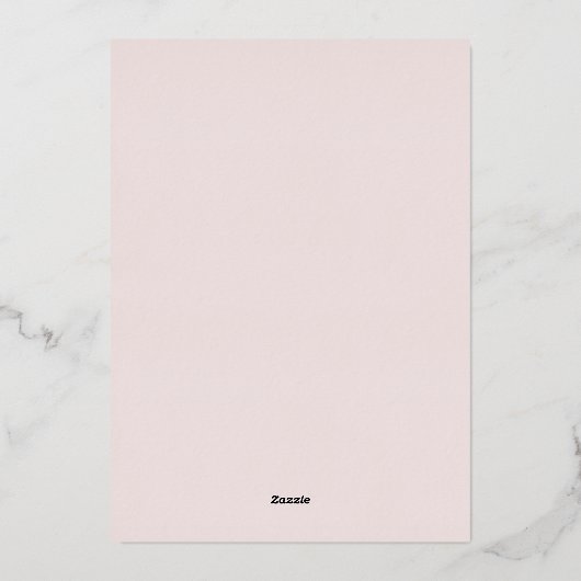 ピンクボウスウィート16ガールフォイル招待状 箔招待状 (裏面)