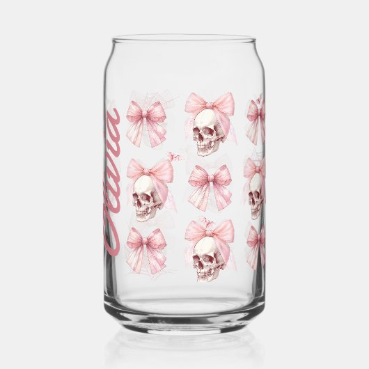 ピンクボウスカルハロウィーンガラス缶飲み物用品 ガラス缶 (裏面)