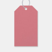 ピンクボウストロベリーベリースウィート誕生日ギフトラベル ギフトタグ (裏面)