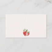 ピンクボウストロベリー赤ちゃんシャワーベビー エンクロージャーカード (裏面)