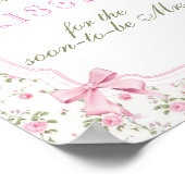 ピンクボウズ何人のキスブライダルシャワーゲーム ポスター (角)