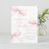 ピンクボウズ12誕生日 招待状 (スタンド正面)