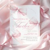 ピンクボウズ12誕生日 招待状