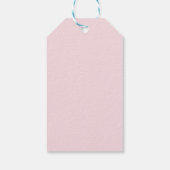 ピンクボウタイイングザノットブライダルシャワー ギフトタグ (裏面)