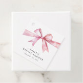 ピンクボウタイイングザノットブライダルシャワー フェイバータグ (インサイチュ)