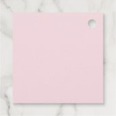 ピンクボウタイイングザノットブライダルシャワー フェイバータグ (裏面)