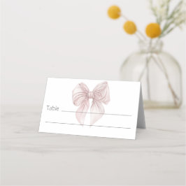 ピンクボウテーブル プレイスカード