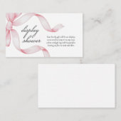 ピンクボウディスプレイシャワー エンクロージャーカード (正面/裏面)