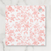 ピンクボウトイレデジュイフローラベビーシャワー フェイバータグ (裏面)