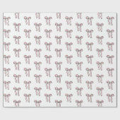 ピンクボウドードル ラッピングペーパー (フラット)