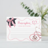 ピンクボウナース卒業処方カード サンキューカード (スタンド正面)