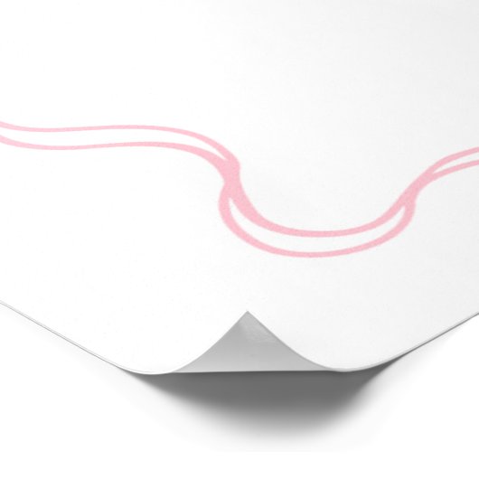 ピンクボウナース卒業処方箋サイン ポスター (角)